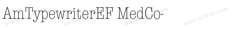 AmTypewriterEF MedCo字体转换